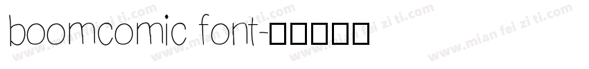 boomcomic font字体转换